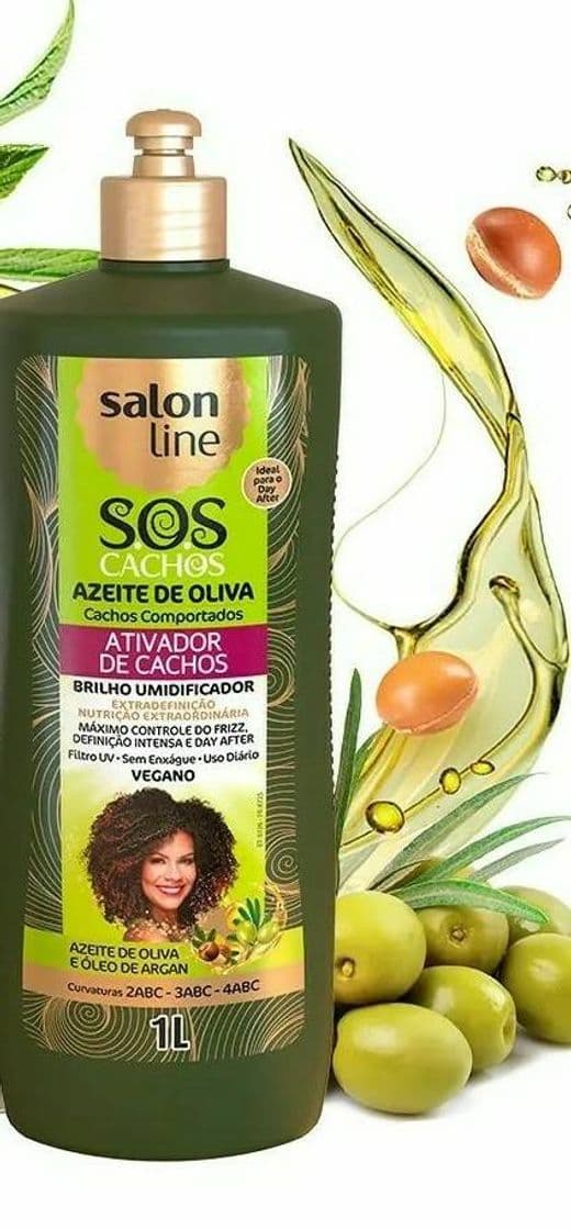 Fashion Ativador de cachos azeite de oliva sos cachos salon line