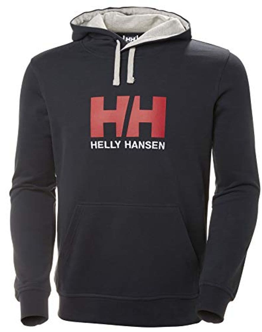 Place Helly Hansen Logo Hoodie Sudadera con Capucha, Hombre, Azul