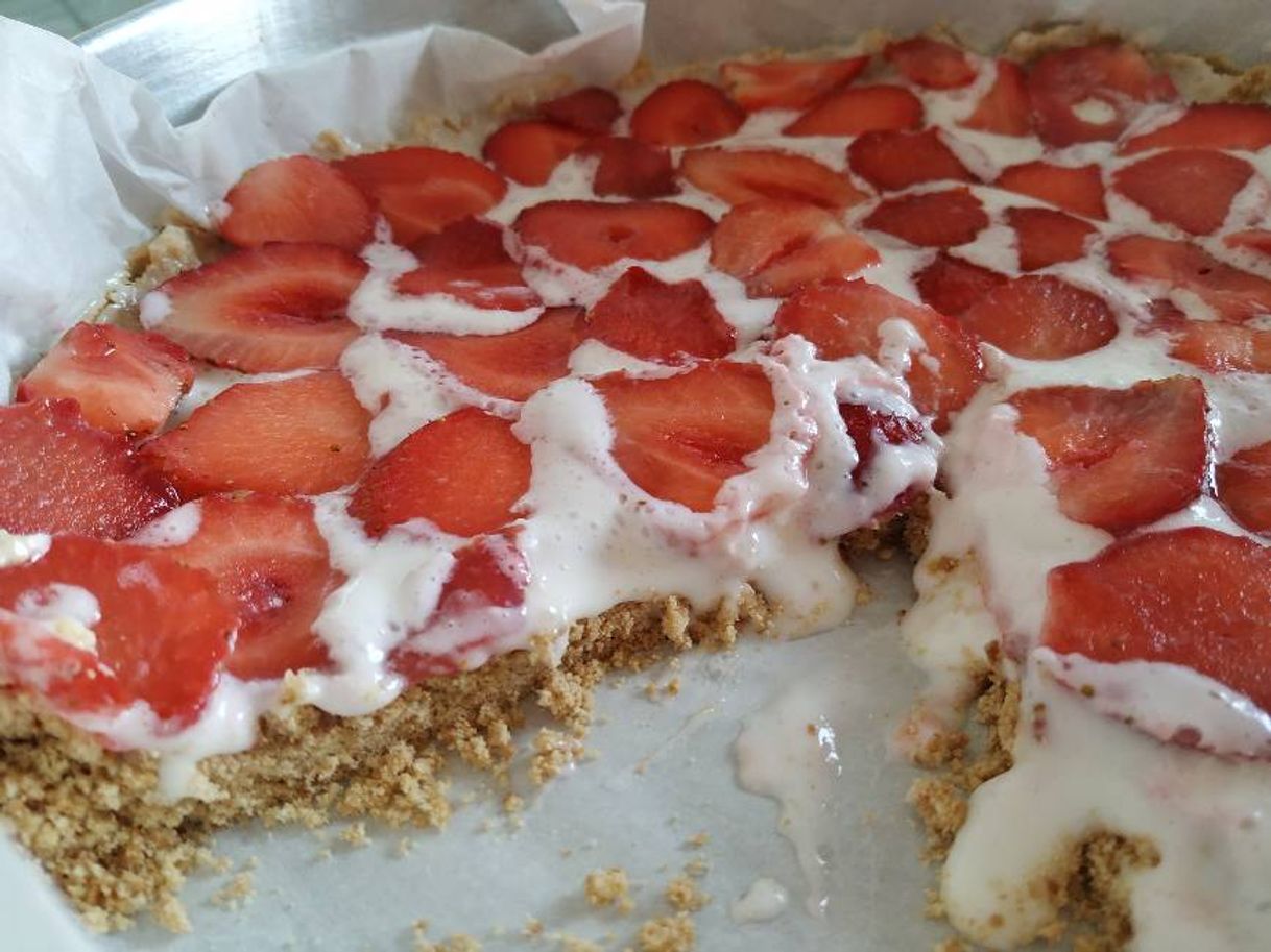 Producto Tarte de morango com base de bolacha