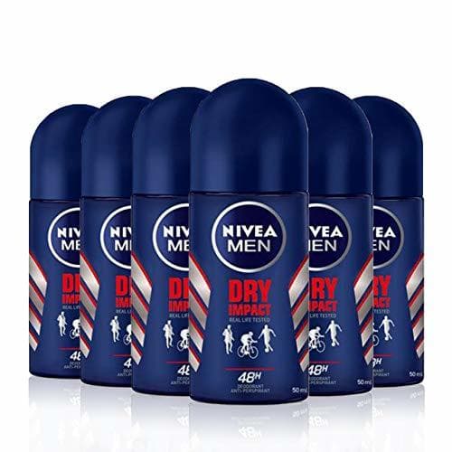 Beauty NIVEA MEN Dry Impact Roll-on en pack de 6