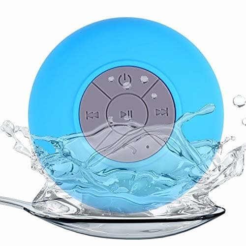 Producto Nomvic Impermeable Inalámbrico Altavoz Bluetooth Ducha Impermeable Radio con Ventosa inalambrico Azul