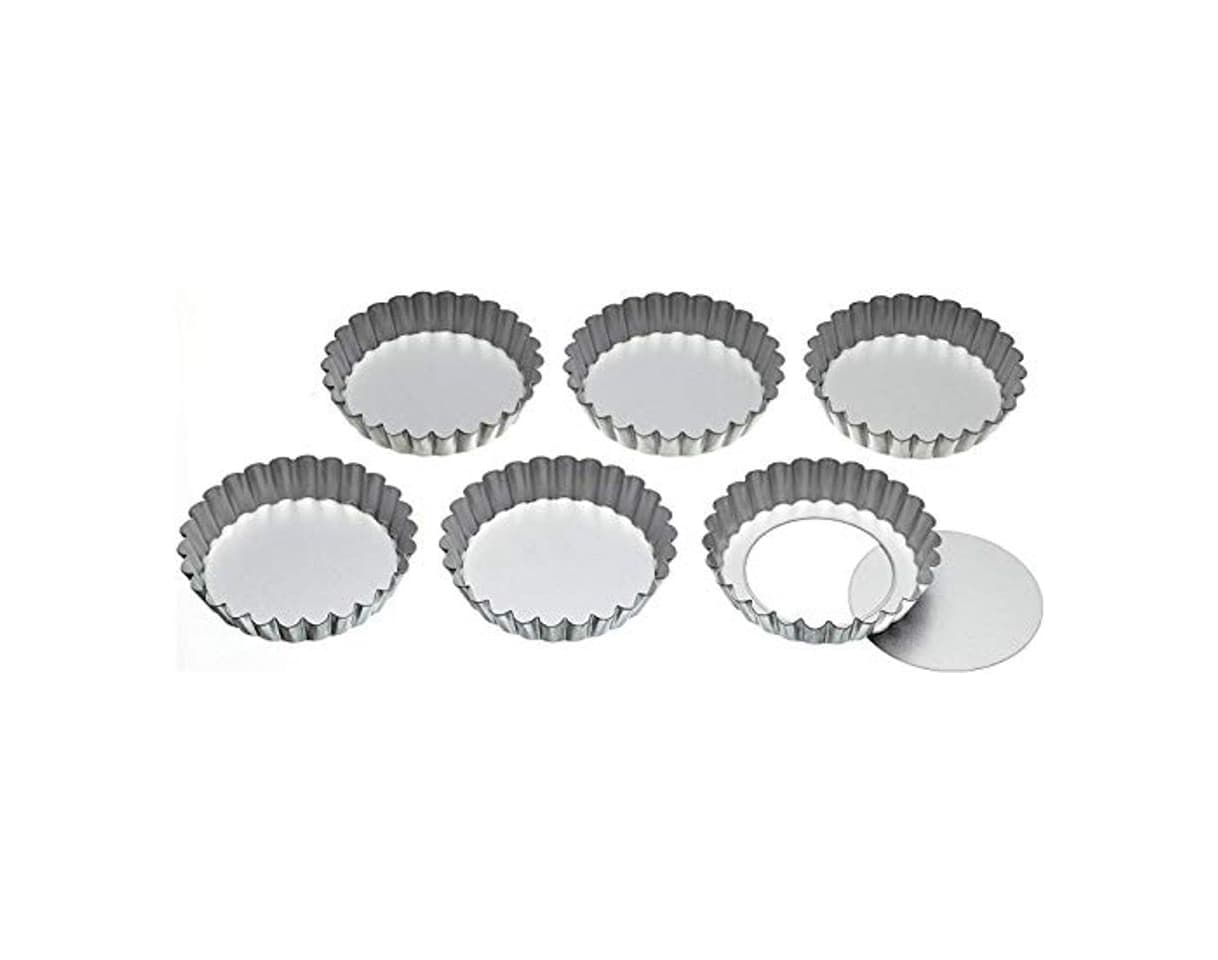 Product Kitchen Craft Juego de 6 Latas de Tarta de Base Suelta de