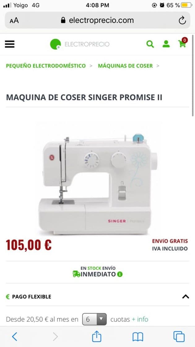 Moda Máquina de coser SINGER