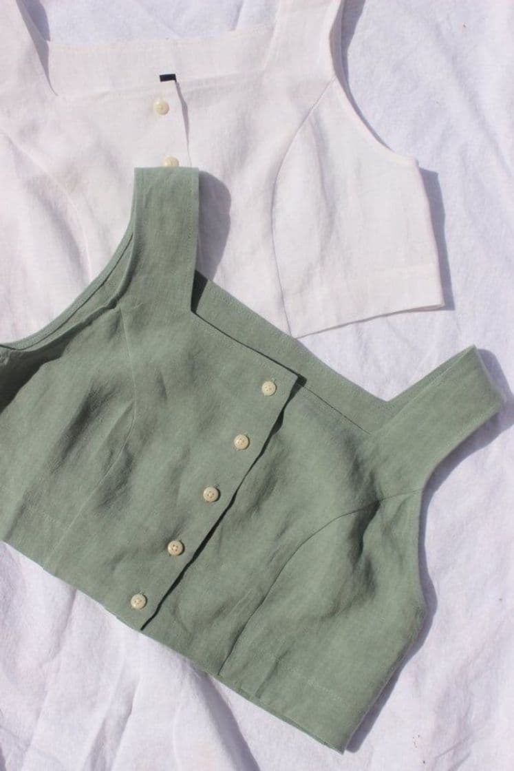 Moda Blusa verde vintage 