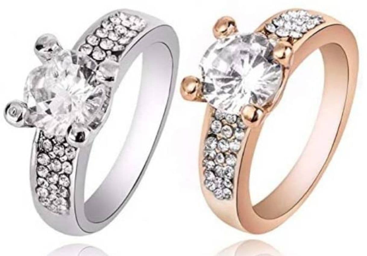 Product WZYMNJZ Boda Nupcial Anillos De Compromiso para Las Mujeres De Plata De