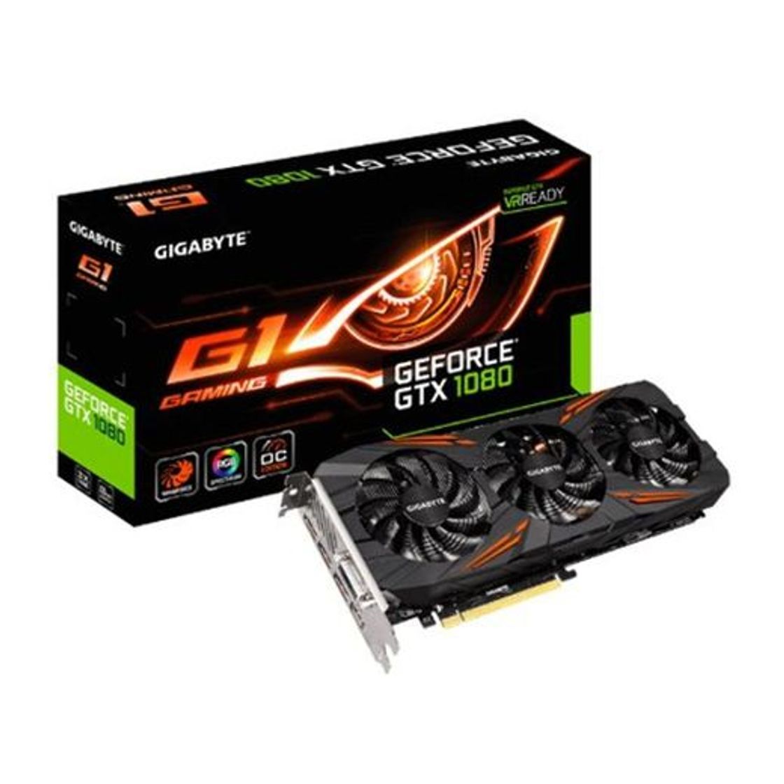 Electronic Gigabyte VGA Gigabyte Nvidia G-Force GTX 1080 G1 - Tarjeta Grafica