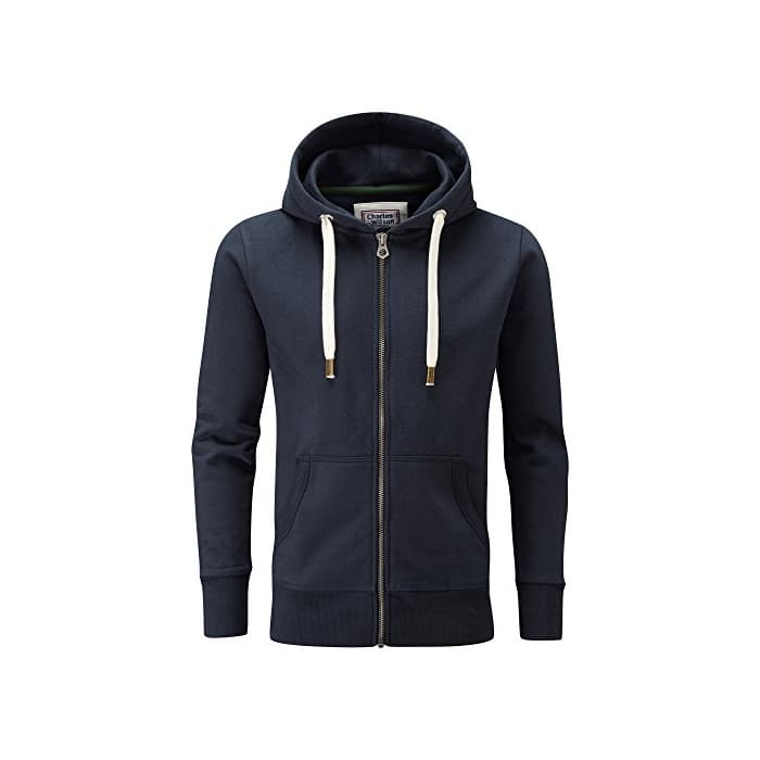 Producto Charles Wilson Original Sudadera de Hombre Algodón Premium Capucha Cremallera