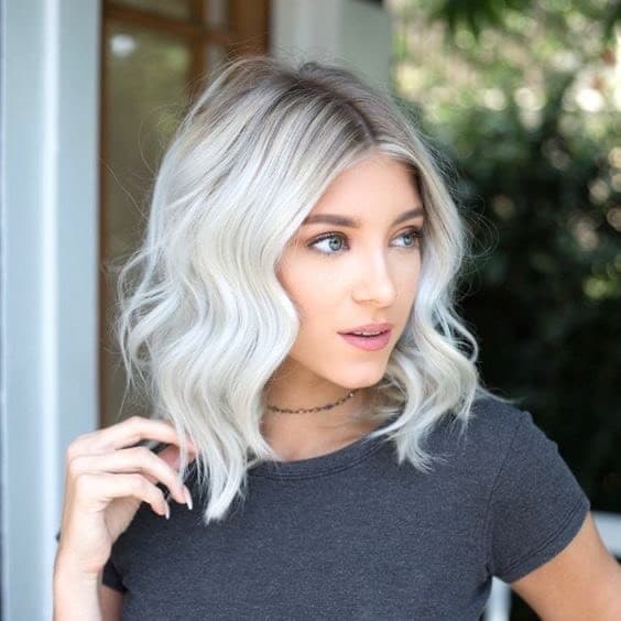 Moda Cabelo platinado 💕