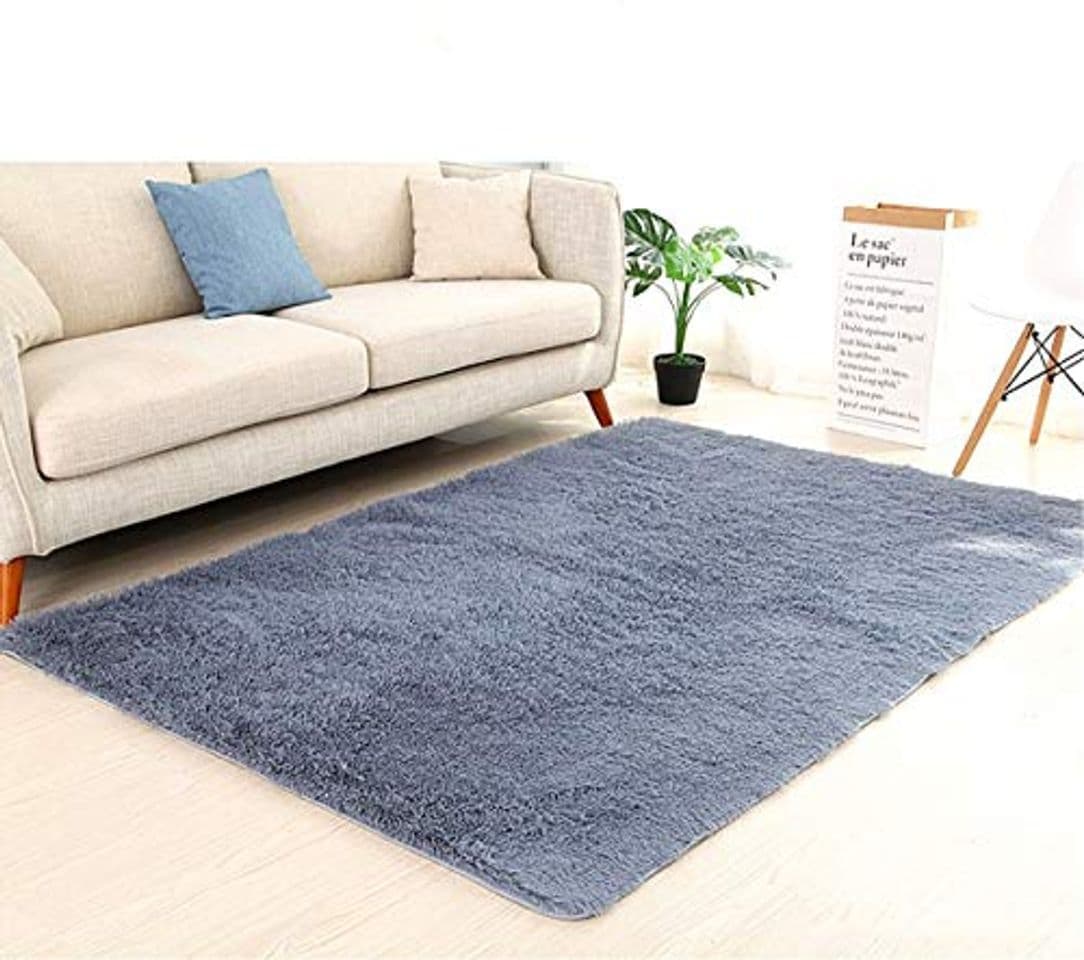 Product LIYINGKEJI Alfombras Modernas Super Suaves de la Pelusa, 80X120 CM, Dormitorio Sala