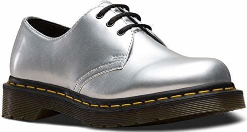 Producto Dr.Martens Mujer 1461 Vegan Chrome Paint Metallic Synthetic Silver Zapatos 40 EU