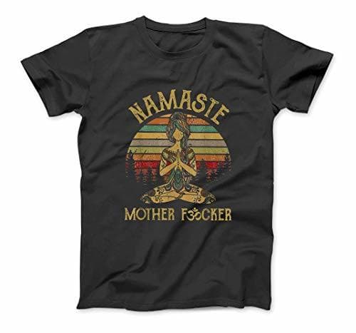 Product ELINELIN Namaste Mother Fucker Yoga Vintage Funny Gift Men Women Custom T-Shirt