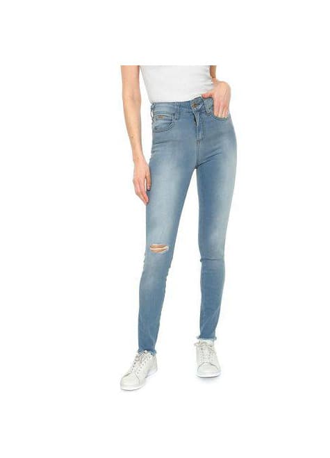 Product Calça Jeans Colcci Skinny Bia Destroyed Azul