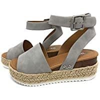 Place MoneRffi Mujeres Sandalias Planas Sandalias Casuales Zapatos de Verano Mujeres Peep Toe