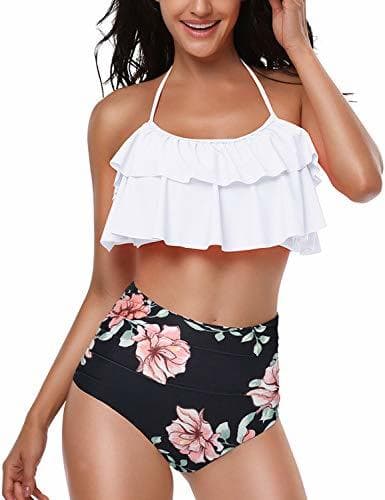 Product ShallGood Mujer Traje De Baño Push Up Ropa Cintura Alta Bañador Sexy