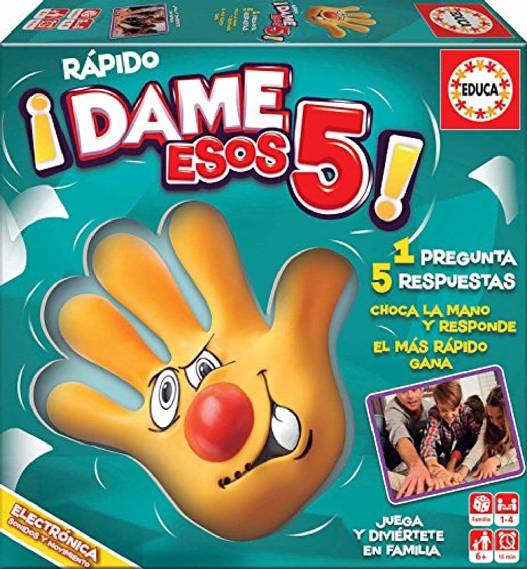 Producto Educa- Rápido-Dame Esos 5 Juego de Mesa Familiar, a Partir de 12