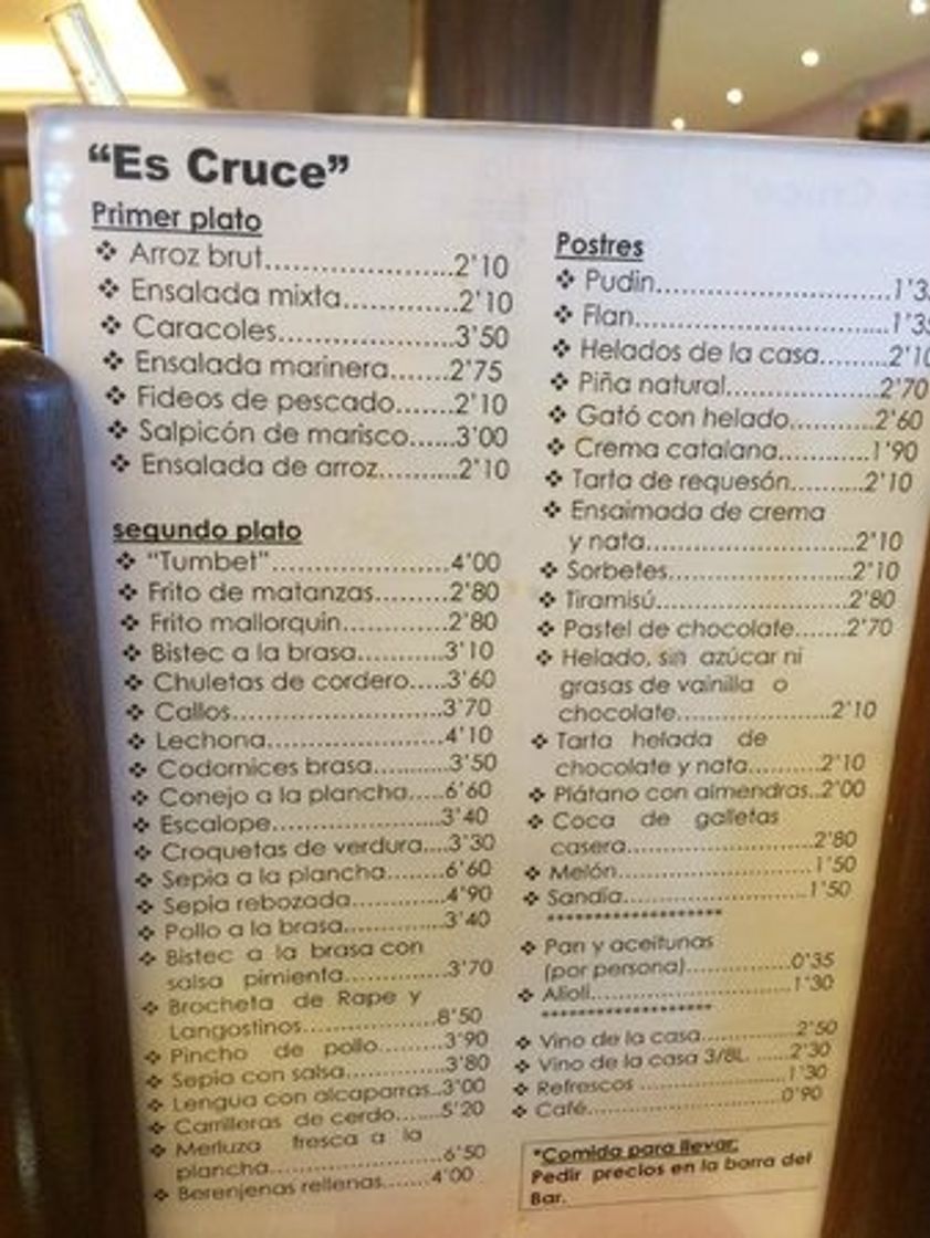 Restaurants Restaurante Es Cruce