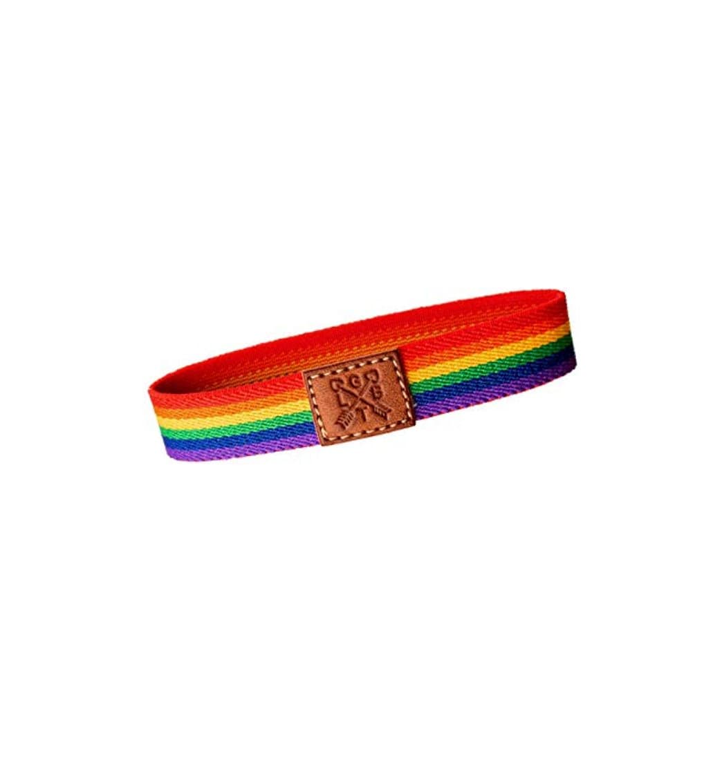 Producto QUICKBOXX Pulsera Orgullo Gay Lesbiana LGTB Pride Elástica con Colores del Arco Iris Cómoda y Estilosa Unisex