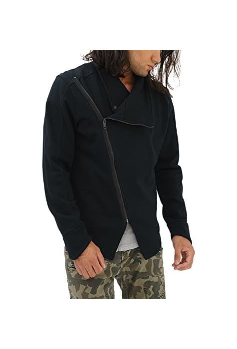 Producto trueprodigy Casual Hombre Marca Sudadera Zip Basico Ropa Retro Vintage Rock Vestir