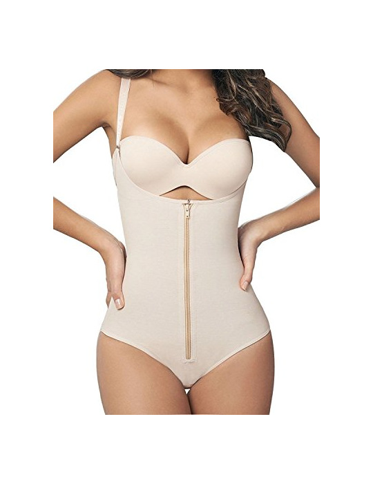 Producto Camellias Corsé moldeador sin costuras Beige Zip XX-Large(Ajusta Cintura 80-90 cm )