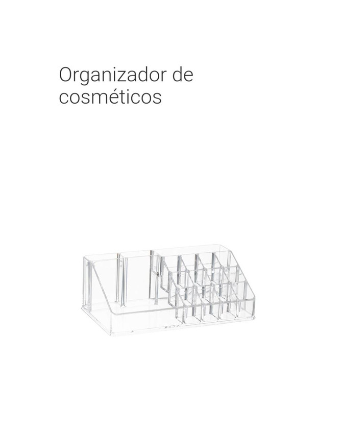 Producto Organizador cosméticos em acrílico transparente 22X12.5X8cm Ref ...