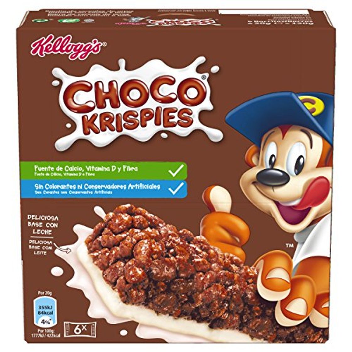 Producto Choco Krispies - Barrita De Cereales con cacao y leche