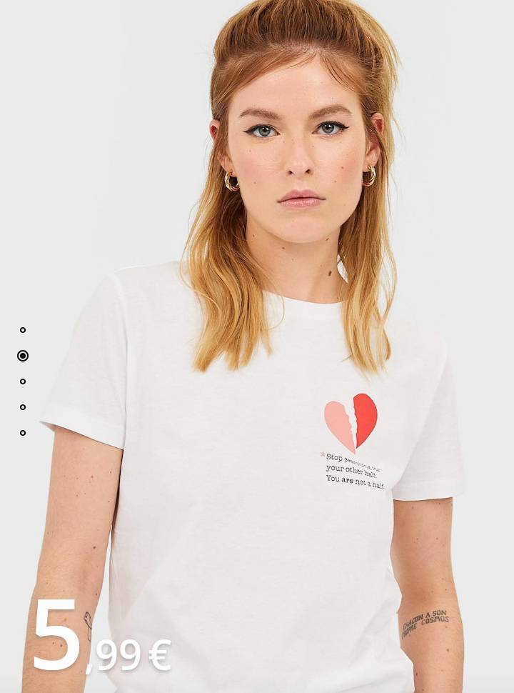 Moda camiseta blanca [stradivarius]