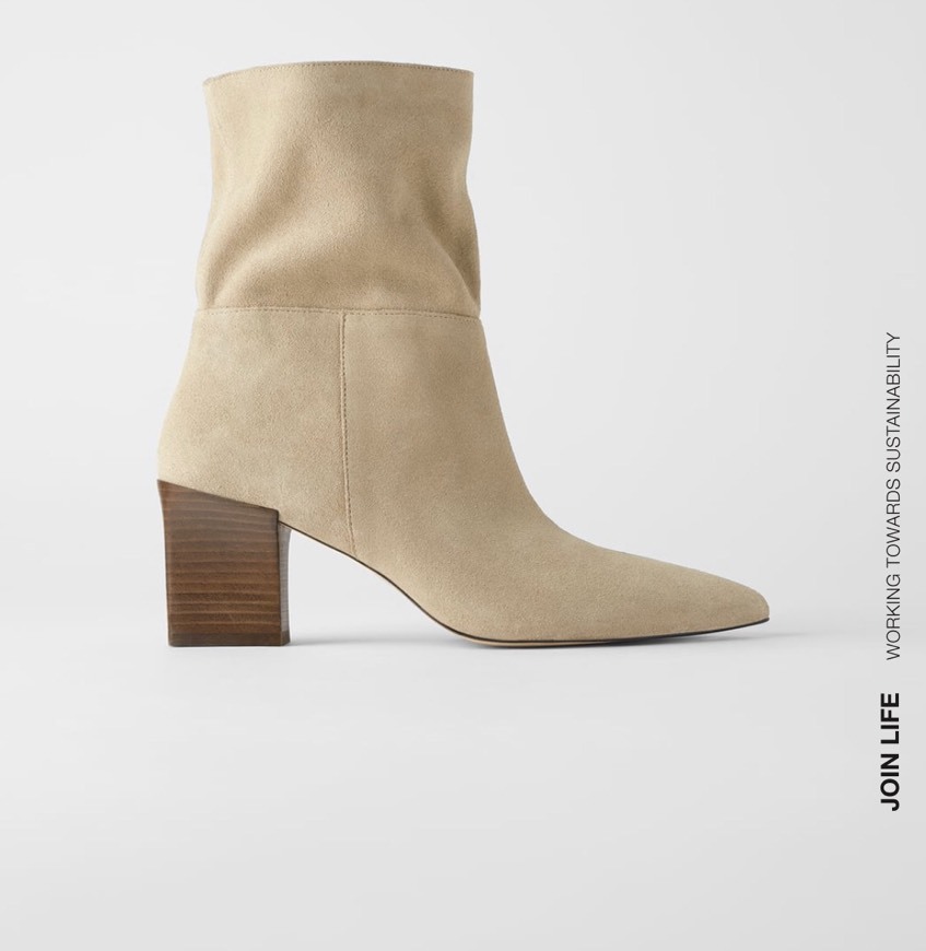 Producto Soft split suede high heels Zara