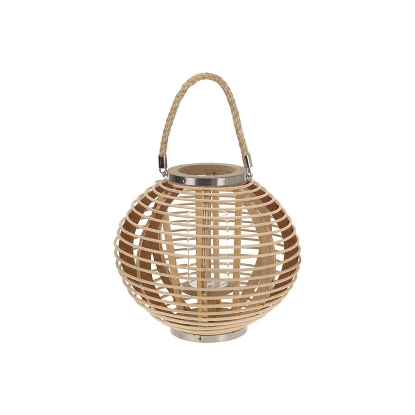 Producto Farol Portavelas Boo de Bambu Natural 24x38 cm

