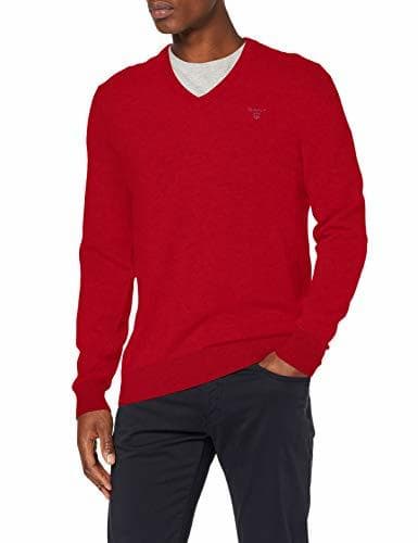 Producto GANT MD. Extrafine Lambswool V-Neck suéter, Rojo