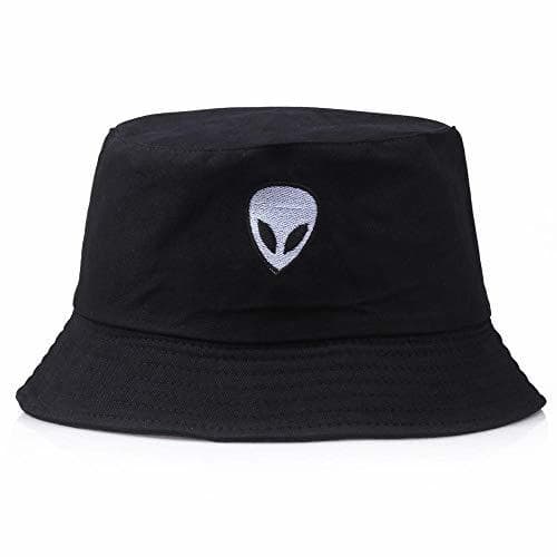 Product Sombrero del Pescador Bucket Hat Unisex,Alien Bordado Hombres y Mujeres Hip Hop