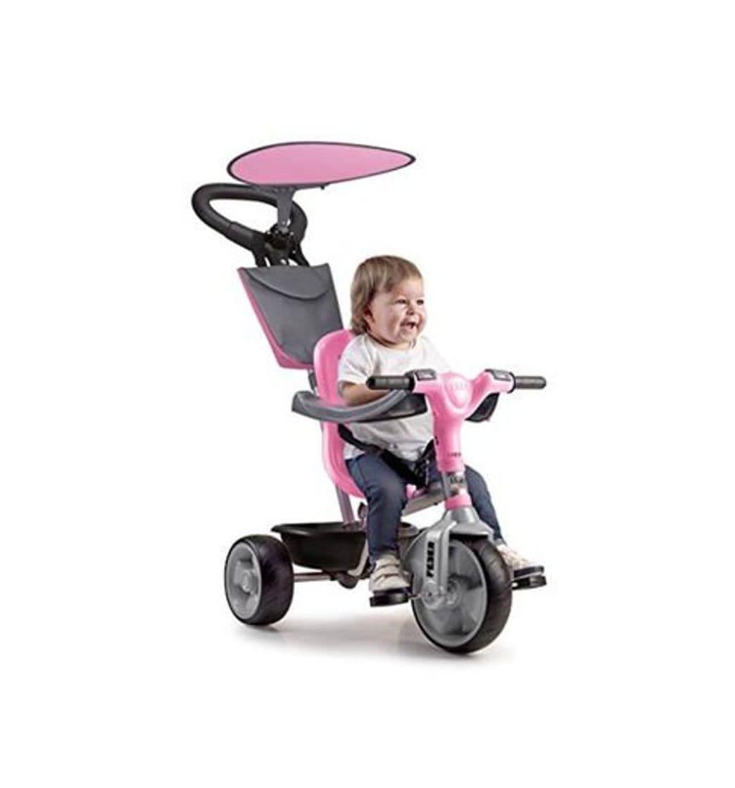 Producto FEBER - Baby Plus Music Pink, Triciclo Rosa para niños y niñas