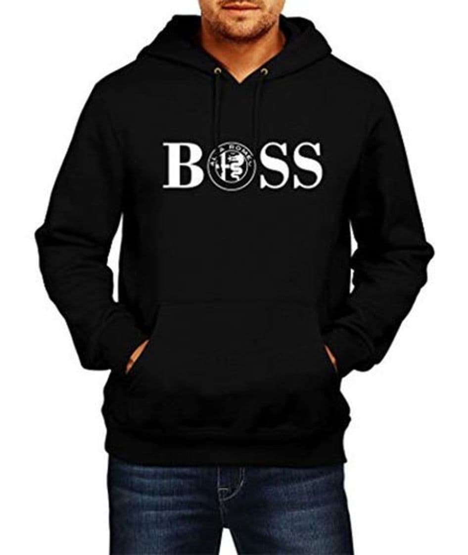 Fashion SWEATSHIRT Alfa Romeo Boss Logo Sudaderas con Capucha Hoodie Ropa Hombre Men