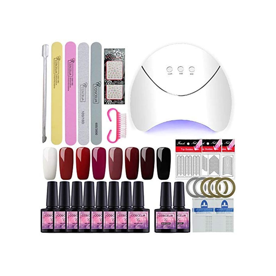 Producto Saint-Acior Esmalte Semipermanente en Gel Kit Uñas de Gel 8pcs Gel Uñas