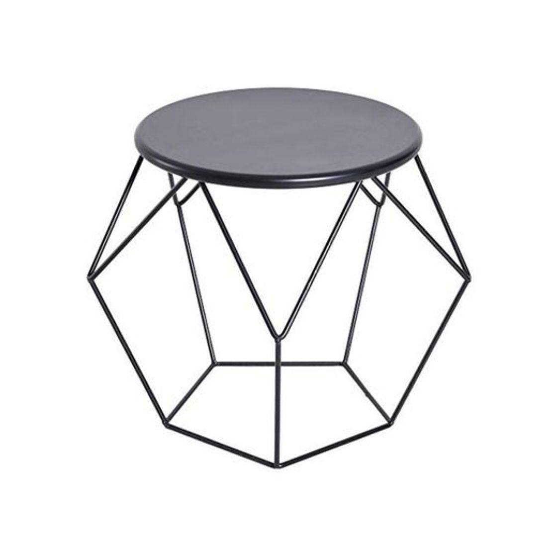 Producto HOMCOM Mesa de Centro Metálica Mesita Café Redonda Nórdica Minimalista Creativa Mueble