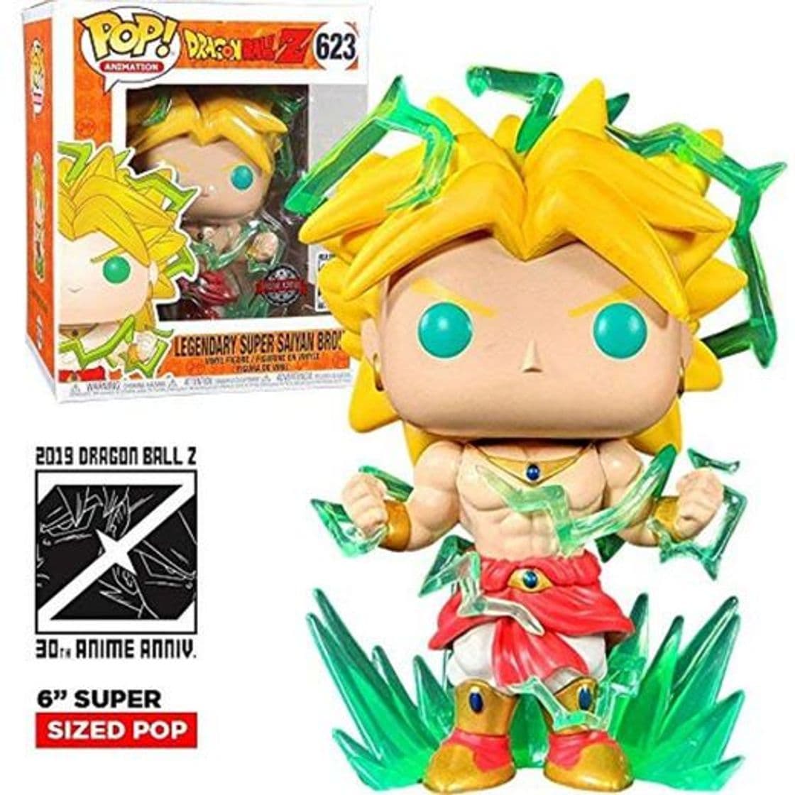 Juego Funko Pop! DBZ Broly 6" Galactic Toys Exclusive