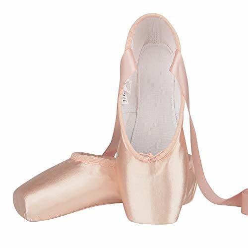 Producto Zapatos de Punta Satén Zapatillas de Ballet con Puntera de Gel de