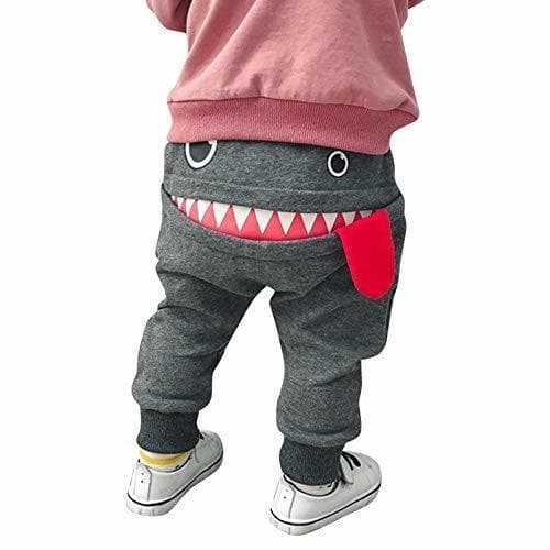 Product Pantalones Bebé Niños Niñas Chicas Dibujos Animados Tiburón Lengua Harem Pantalones