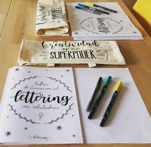 Lugar Lettering, plantillas para practicar y talleres online