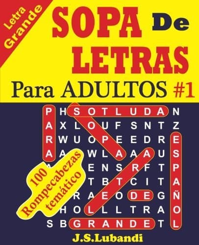 Producto SOPA De LETRAS Para ADULTOS