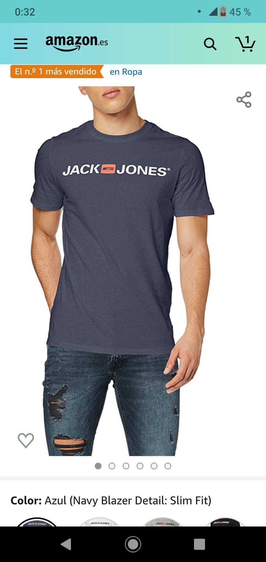 Moda camiseta jack & jones 