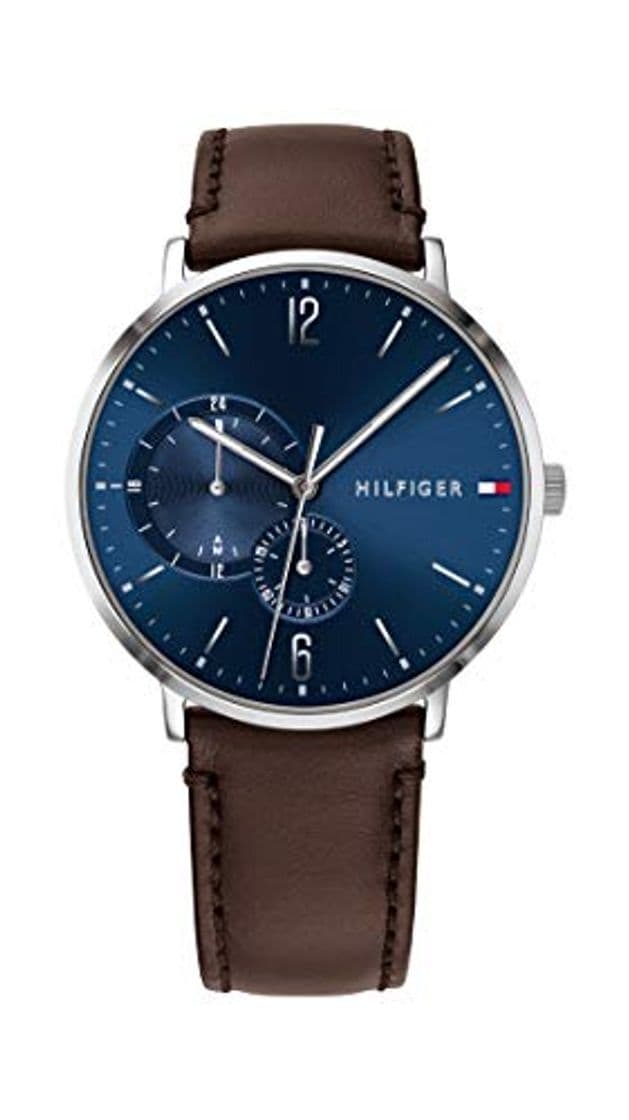 Product Tommy Hilfiger Reloj Multiesfera para Hombre de Cuarzo con Correa en Cuero 1791508