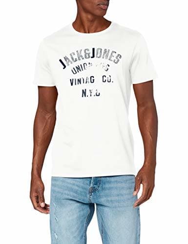 Producto Jack & Jones JJSETH SS tee Crew Neck KA Camiseta, Blanco