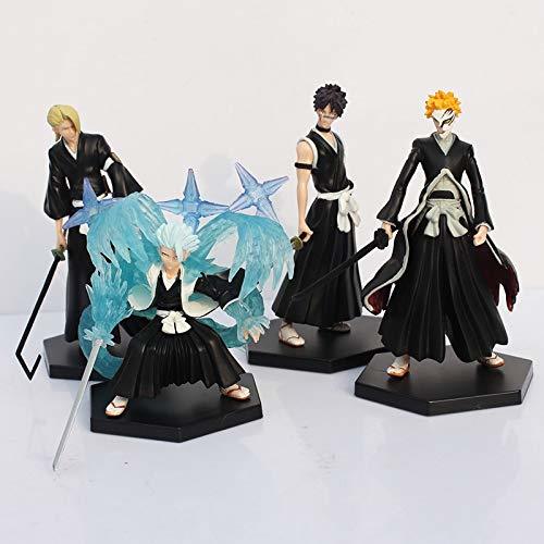 Producto DADATU 4Uns/Set Anime Bleach Ichigo Toushirou Rangiku Sousuke PVC Action Figures Toys