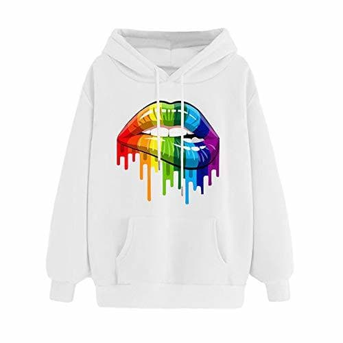 Product Discount Boutique Sudadera para Mujer Candy Color Pullover Plus Velvet Hoodie Top