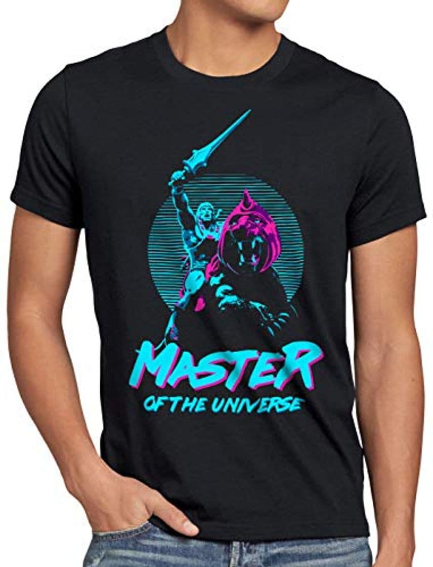 Fashion A.N.T. Master of The Universe Camiseta para Hombre T-Shirt Snake Mountain Skeletor,