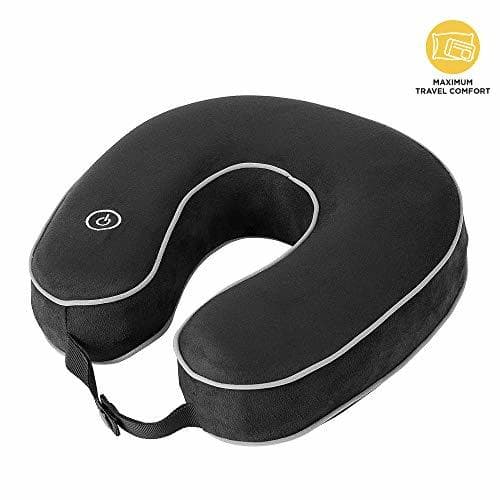 Product HoMedics TA-NMSQ220BK-EU Almohada de viaje vibrante para el cuello con 2 velocidades