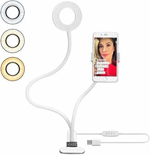 Product Velouer Luz Selfie para Transmisión en Vivo,Selfie Anillo de Luz con Soporte