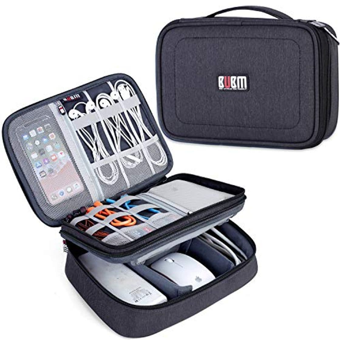 Product BUBM Estuche para Eléctricas Organizador de Accesesorio Bolsa de Viaje para Cables