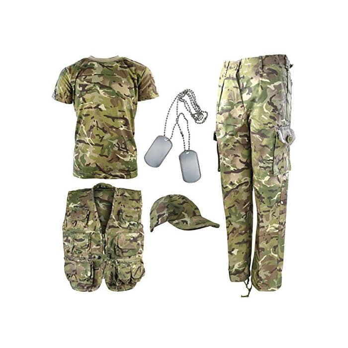 Product Kombat UK Explorer Kit - Traje de camuflaje para niños , Multicolor