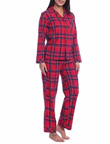 Product Amorbella Pijama de Franela de algodón para Mujer